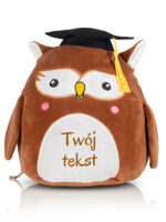 przytulanka poduszka sowa z twoim nadrukiem m054 czcionka 1