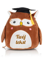przytulanka poduszka sowa z twoim nadrukiem m054 czcionka 5