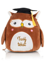 przytulanka poduszka sowa z twoim nadrukiem m054 czcionka 7