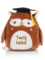 przytulanka poduszka sowa z twoim nadrukiem m054 czcionka 8