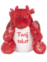 smok czerwony duży z własnym tekstem m056 czcionka 1