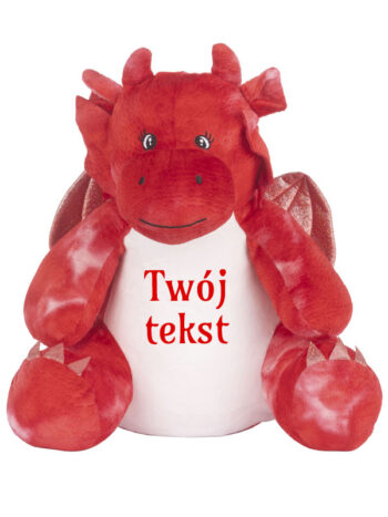 smok czerwony duży z własnym tekstem m056 czcionka 4